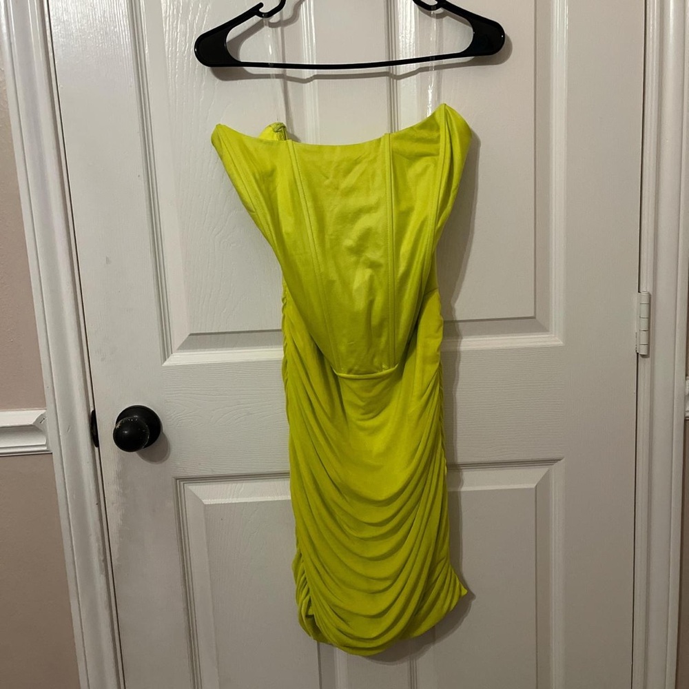 Fashion Nova Neon Yellow Mini Dress
